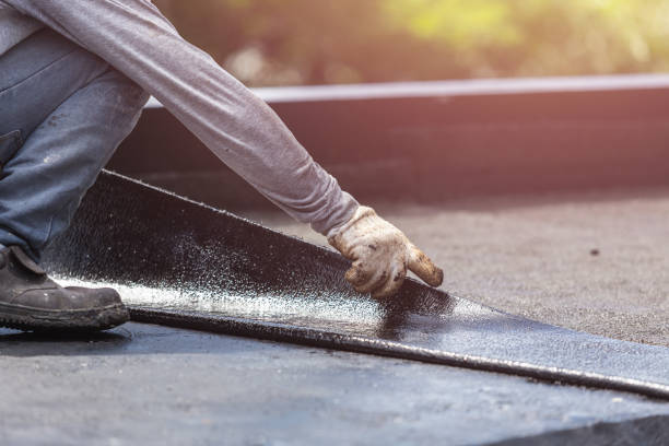 Professional Emergency Waterproofing technician working in Chesterville, OH